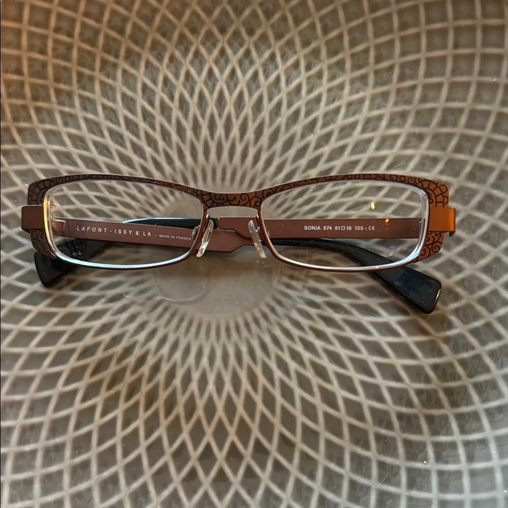 Brown Rectangular Glasses - image 1
